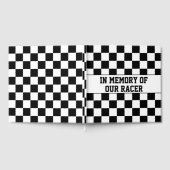 Racing Checkered Sieger Flag Schwarz-Weiß Gästebuch (Voll)