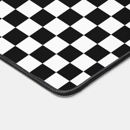 Racing Checkered Sieger Flag Schwarz-Weiß Schreibtischunterlage (Ecke)