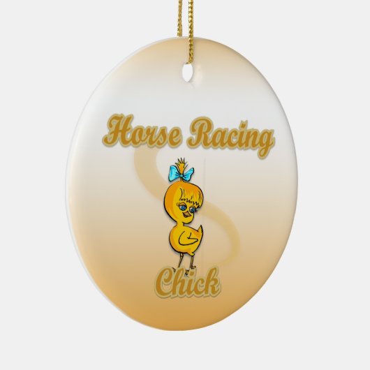 Racing Chick Keramikornament (Rechts)