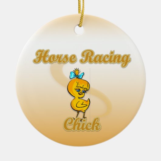 Racing Chick Keramikornament (Vorne)