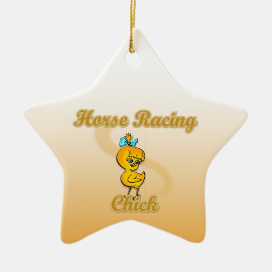Racing Chick Keramikornament (Vorne)