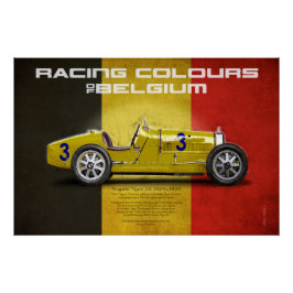 Racing Colours of Belgium Poster
