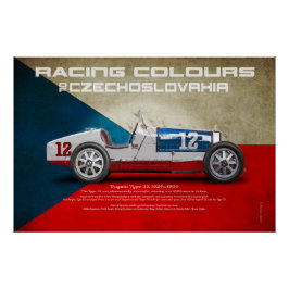 Racing Colours of Czechoslovakia Poster