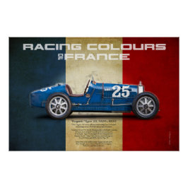 Racing Colours of France Poster