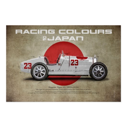 Racing Colours of Japan Poster (Vorderseite)