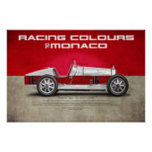 Racing Colours of Monaco Poster (Vorderseite)