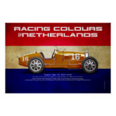 Racing Colours of Netherlands Poster (Vorderseite)