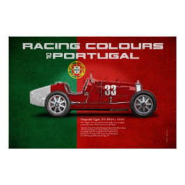 Racing Colours of Portugal Poster