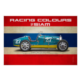 Racing Colours of Siam Poster