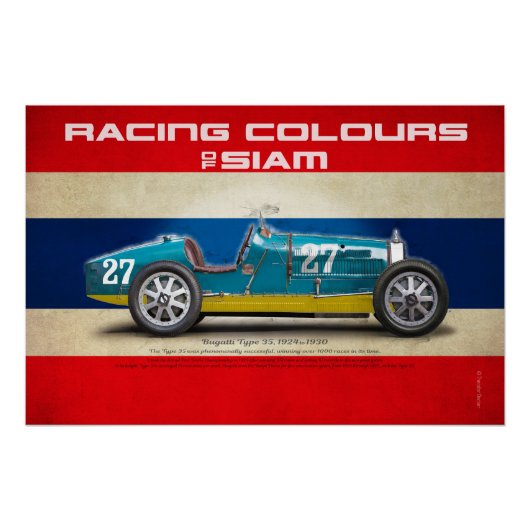 Racing Colours of Siam Poster (Vorderseite)