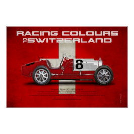 Racing Colours of Switzerland Poster