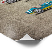 Racing Colours of the World Poster (Ecke)