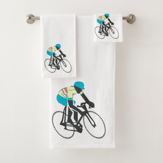 Racing Cyclist #2 Badhandtuch Set (Insitu)