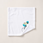 Racing Cyclist #2 Badhandtuch Set (Waschlappen)