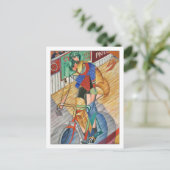 Racing Cyclist von Metzinger Postkarte (Stehend Vorderseite)
