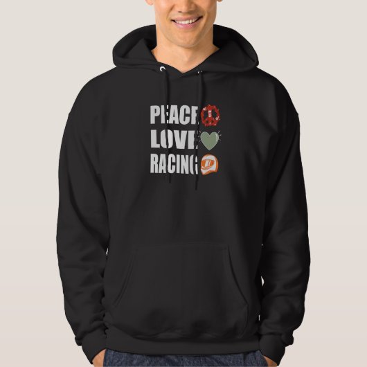 Racing der friedlichen Liebe Hoodie (Vorderseite)