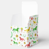 Racing Derby Day Party farbenfrohe Muster Geschenkschachtel (Geöffnet)