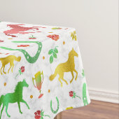 Racing Derby Day Party farbenfrohe Muster Tischdecke (Beispiel)