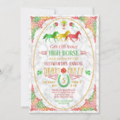 Racing Derby Day Party Kunst, Dichtung und Musik Einladung (Vorderseite)