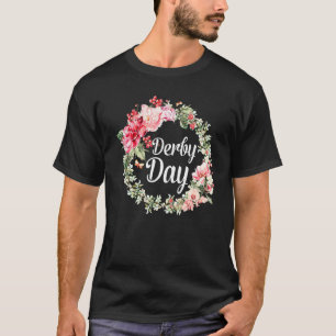 Racing Derby Day Rose Wreath T-Shirt