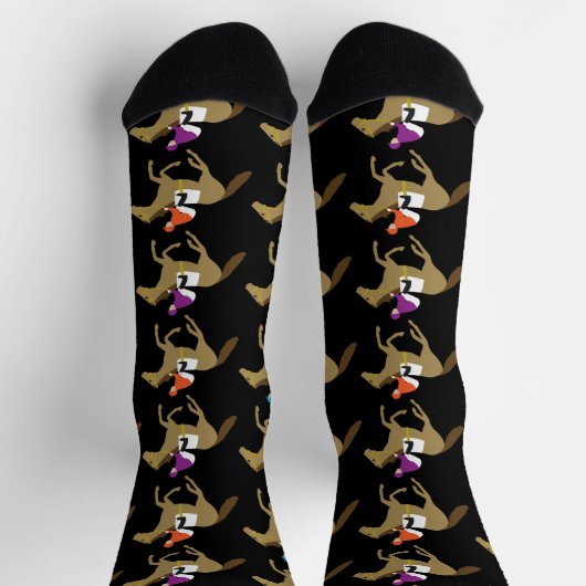 Racing Derby Jockeys Muster Socken (Oben)