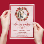Racing Derby Party Kranz Rose Einladung