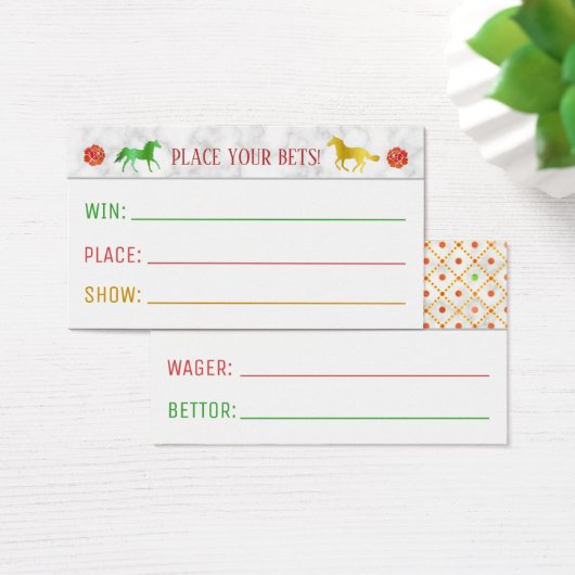 Racing Derby Wager-Party-Wetten-Slip (Schreibtisch)