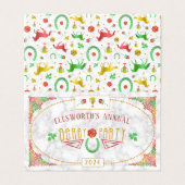 Racing Derby Wager-Party-Wetten-Slip Visitenkarten (Außenseite Aufgefaltet)