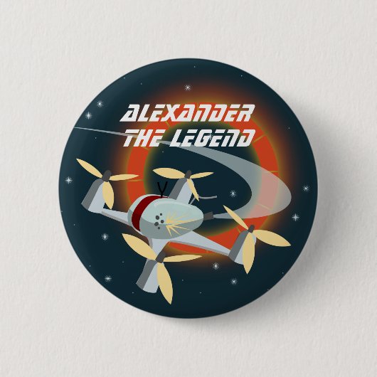 Racing-Drohne Button (Vorderseite)