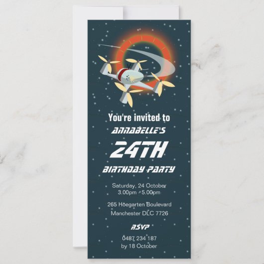 Racing-Drohne Einladung (Vorderseite)