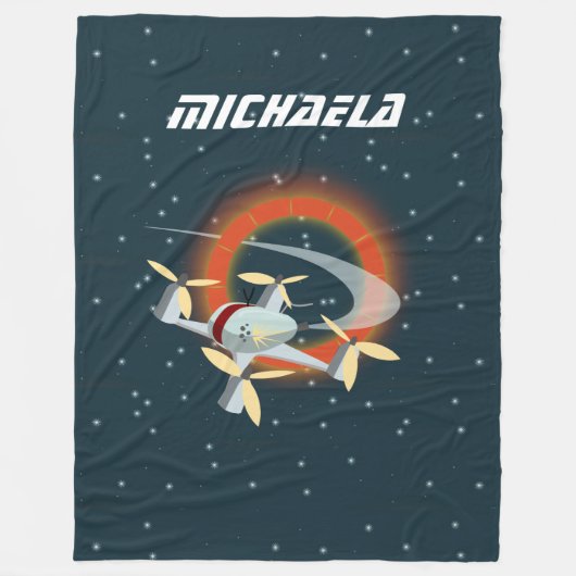 Racing-Drohne Fleecedecke (Vorderseite)