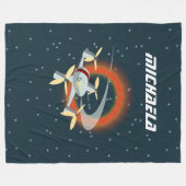 Racing-Drohne Fleecedecke (Vorderseite (Horizontal))