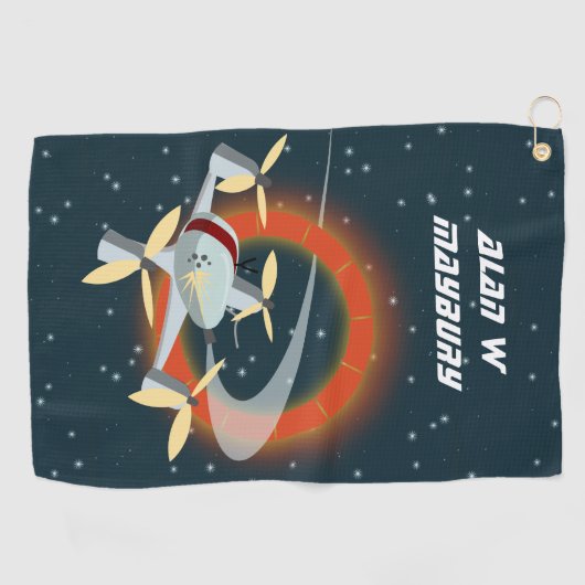 Racing-Drohne Golfhandtuch (Horizontal)