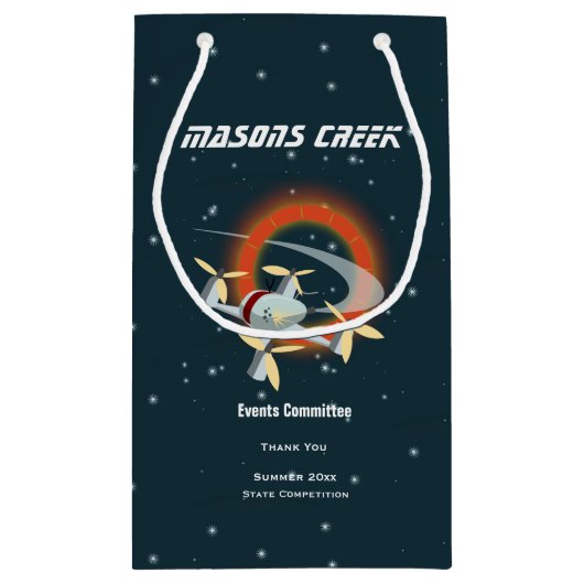 Racing-Drohne Kleine Geschenktüte (Rückseite)