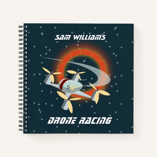 Racing-Drohne Notizblock (Vorderseite)