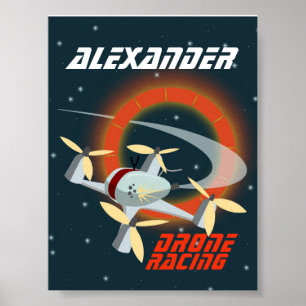 Racing-Drohne Poster