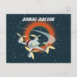 Racing-Drohne Postkarte