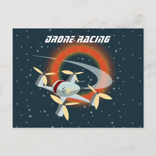 Racing-Drohne Postkarte (Vorderseite)