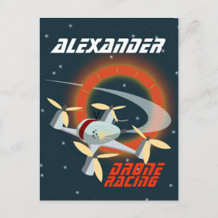 Racing-Drohne Postkarte