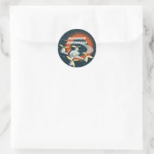 Racing-Drohne Runder Aufkleber (Tasche)