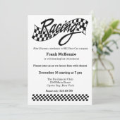 Racing Einladung (Stehend Vorderseite)