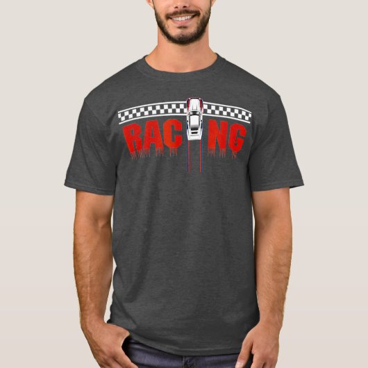 Racing End Line T Shirt - Drag Racing (Vorderseite)