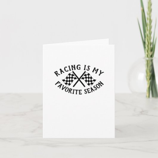 Racing Eye My Lieblings Season Art Sticker Karte (Vorderseite)