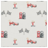 Racing f1 formula boy nursery stoff (Nahaufnahme)