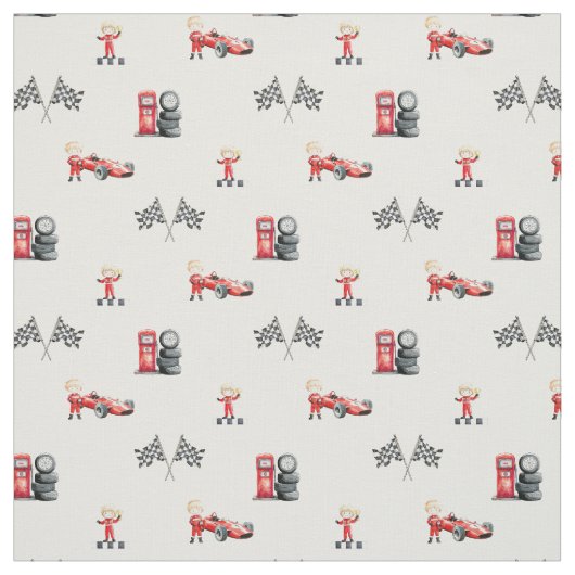 Racing f1 formula boy nursery stoff (Muster)