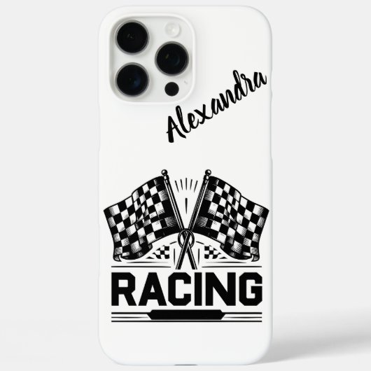 Racing Fahnen winken stolz am Ziel Case-Mate iPhone Hülle (Rückseite)