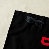 Racing Fan Race Doppelstreifen Individuelle Name C Strandtuch (Beispiel)