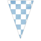 Racing Flag Checkered Blue & White bunting banner (Zweite Fahne)