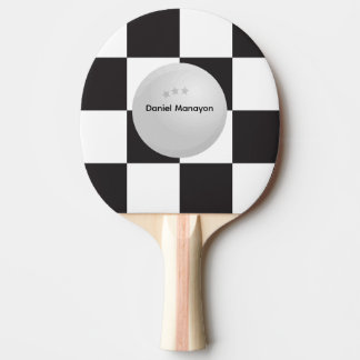 Racing Flag, Custom Table Tennis, Checkered Sports Tischtennis Schläger