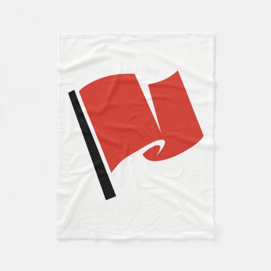 Racing Flag Red Fleecedecke (Vorderseite)